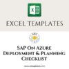 Excel Templates SAP on Azure